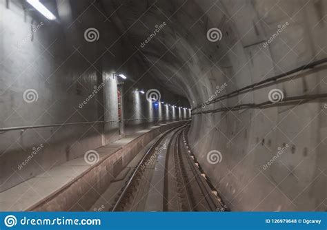 Port Moody Skytrain Subway Tunnel Stock Photo Image Of Vancouver