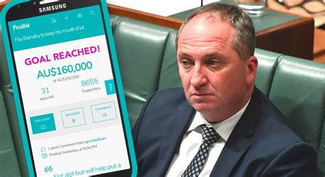 public crowdfund 160 000 to pay barnaby joyce not to talk about his sex life the chaser