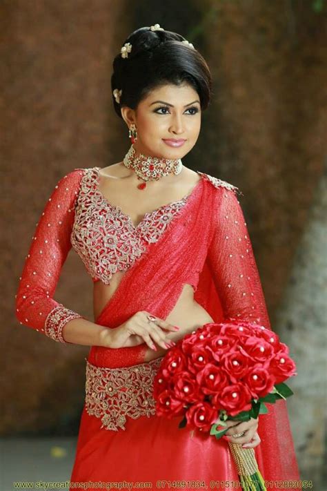 Homecoming Kandyan Safer Red Bridal Dress Unconventional Wedding