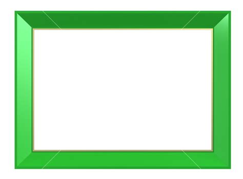 Light Green Frame Isolated On White Background Royalty Free Stock
