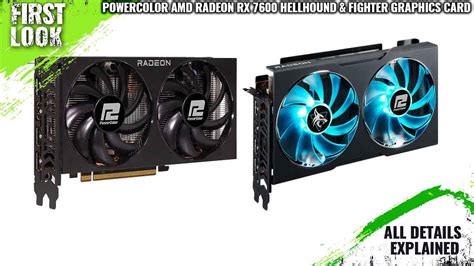 Powercolor Amd Radeon Rx 7600 Hellhound And Fighter Graphics Card