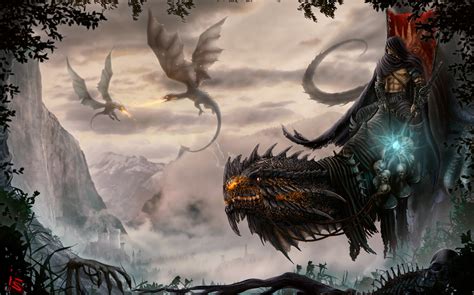 dragon, Fantasy Art, Skull Wallpapers HD / Desktop and Mobile Backgrounds