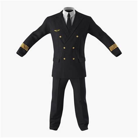 Airline Pilot Suit 3d Model Ad Pilotairlinemodelsuit Suits