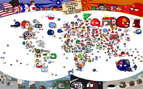 Unofficial Polandball World Map Polandballart