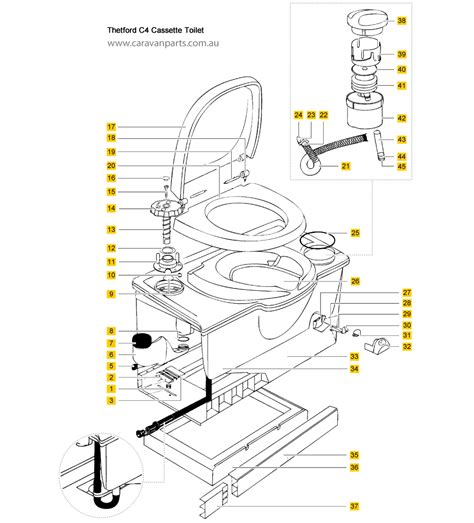 Thetford Cassette Toilet Parts Diagram
