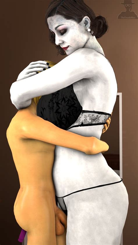 Rule 34 Alcina Dimitrescu Bra Female Hugging Hyper Breasts Larger