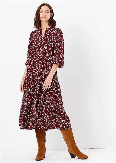 Idée de tenue tendance automne look avec une robe fleurie Taaora
