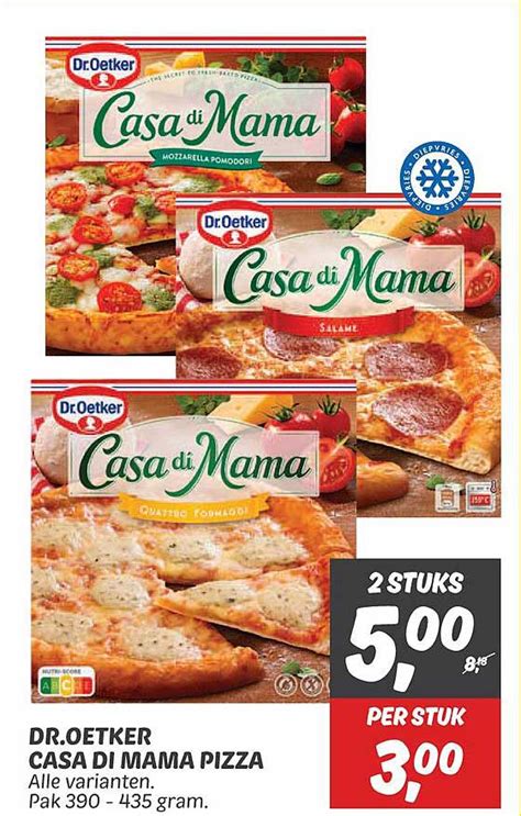 Droetker Casa Di Mama Pizza Aanbieding Bij Dekamarkt