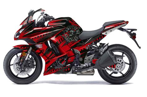 8 ways to improve the 2018 kawasaki ninja 400 motorcycle com. Kawasaki ZX1000 Ninja Graphic Kit - 2010-2013 Nuke Red