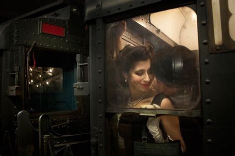 Merci New York Portfolio Vintage Subway Train Engagement Shoot With