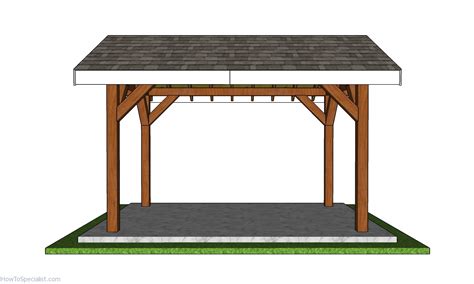 8×12 Pavilion Plans Side View Howtospecialist How To Build Step