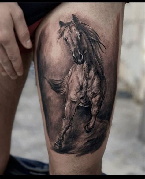 Realistic Horse Tattoo Tatuaggio Cavallo Idee Per Tatuaggi Tatuaggi