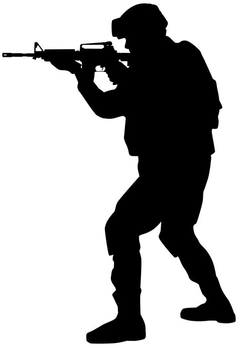 Army Soldier Silhouette Army Military