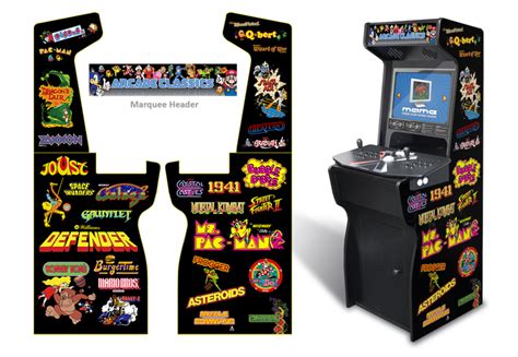» Customer Submitted: Custom Permanent Full Size Arcade Classics Graphics For Xtension Arcade ...