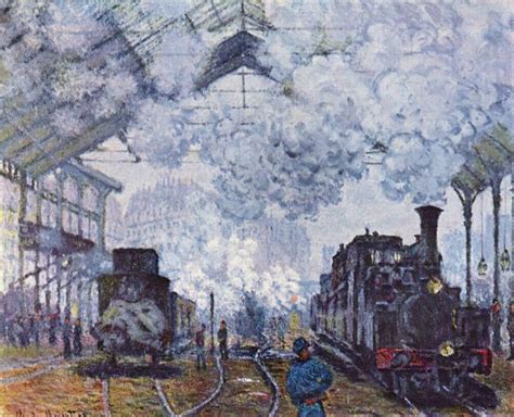 Claude Monet Estación De Saint Lazare En Paris Llegada De Tren