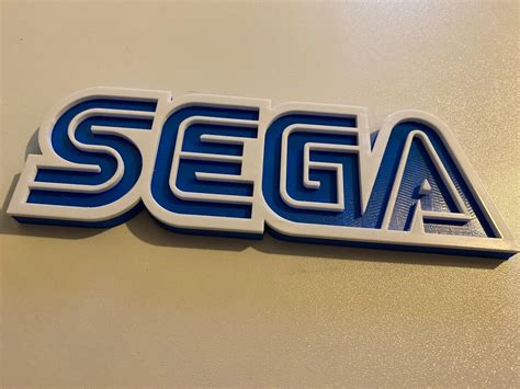 Sega Logo 3d Printed Etsy