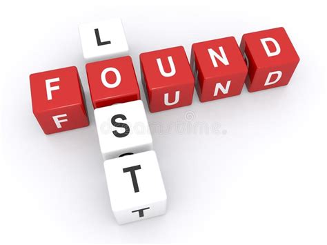 Lost And Found Icon Or Logo On Dark Background Stock Vector