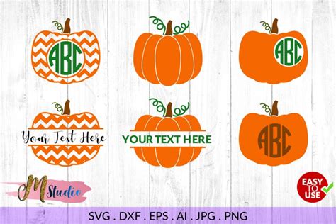 Pumpkin Monogram Svg Free Svg Cut Files