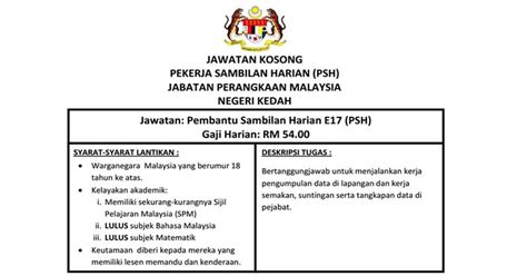 Jawatan kosong terkini di jabatan belia dan sukan negeri kelantan februari 2016. Jawatan Kosong di Jabatan Perangkaan Negeri Kedah ...