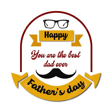Happy Fathers Day Clipart Png Images Celebration Vector Beautiful