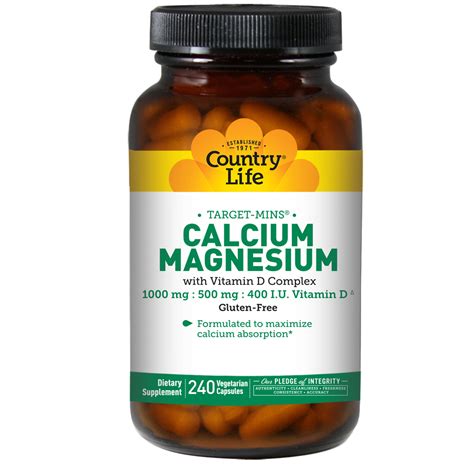 Maybe you would like to learn more about one of these? Calcium Magnesium, w/Vitamin D Complex, 240 Vegetarian ...