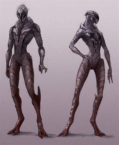 Turians By Elle H On Deviantart Alien Concept Art Character Art Mass Effect Art