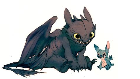 Toothless in how to train your dragon. Stitch and Toothless Wallpaper - WallpaperSafari