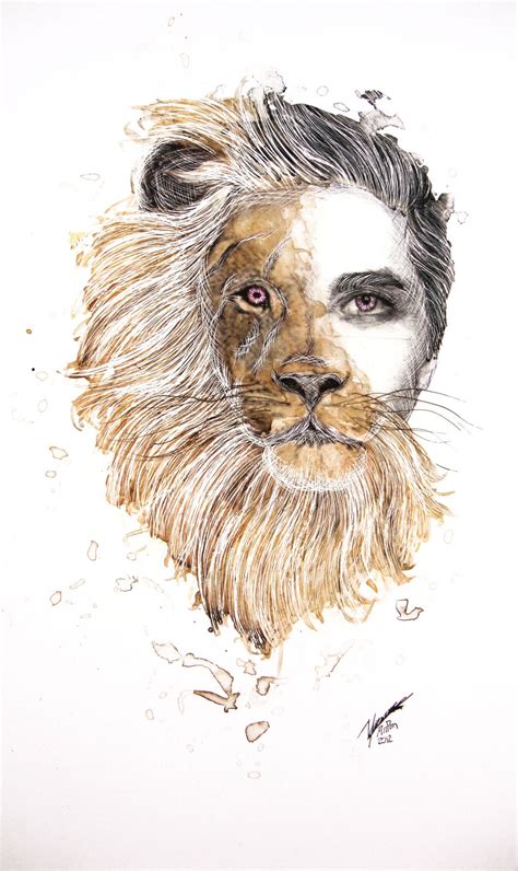 Alejandro Pinpon Lion Drawing Human Drawing Human Art Face Drawing