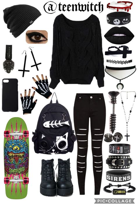 Pin By Alyssa Dixon On Tomboy Scene Outfits Cool Outfits Punk Outfits
