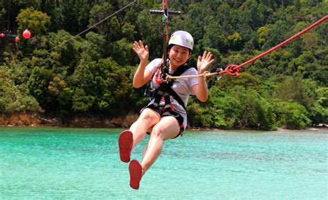 Coral Flyer The Second Longest Island To Island Zipline In The World