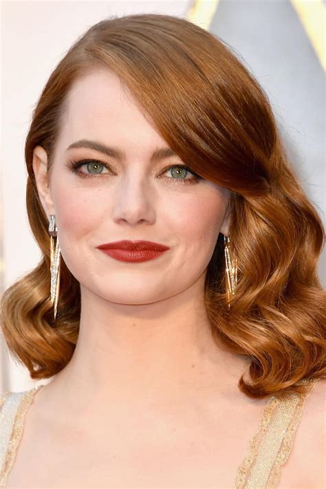 Emma Stone Before And After Emma Stone Hair Emma Stone Wedding Hair And Makeup