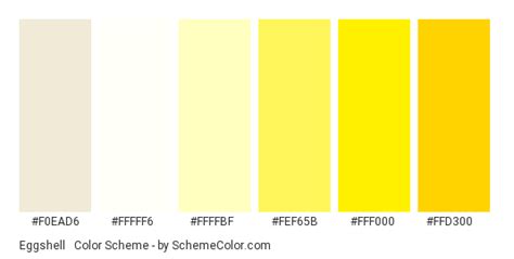 Eggshell And Yellow Yolk Color Scheme Monochromatic