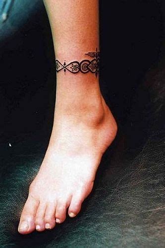 Ankle Bracelet Anklet Tattoo Designs
