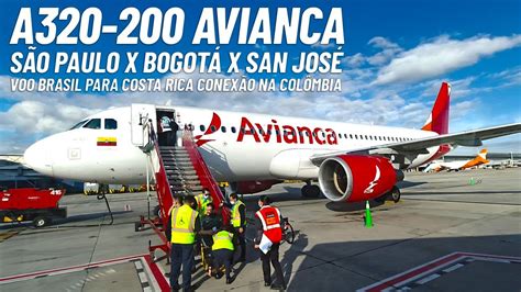 Viajando No A320 Da Avianca De SÃo Paulo Para BogotÁ E Costa Rica