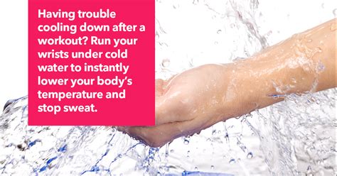 Cool Yourself Down Quickly Stop Sweating Life Workout