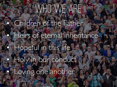 Who We Are 1 Peter 1 By Jeremy Martinson