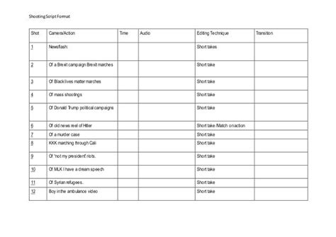 Shooting Script Template Completed 1