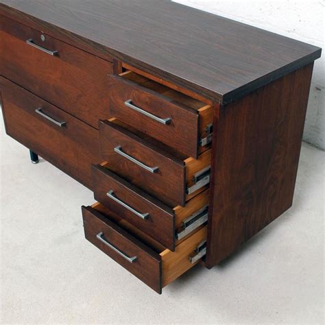 Check out our mid century cabinet selection for the very best in unique or custom, handmade pieces from our console tables & cabinets shops. Mid Century Modern Walnut Filing Credenza Cabinet | Chairish