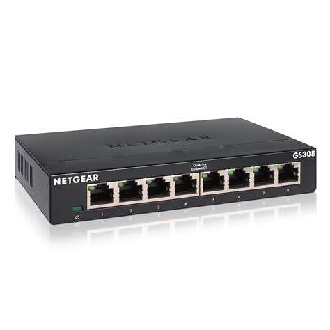 Netgear Netgear 8 Port Gigabit Ethernet Unmanaged Switch Gs308 The