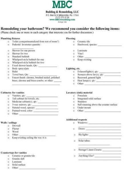Bathroom Remodel Checklist Spreadsheet Zjqlosbtmsx6tm