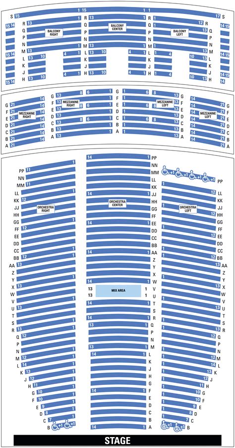 Seating Chart Paramount Theater Seattle