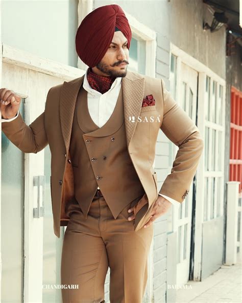 Coat Pant Vest 3pc For Sikh Punjabi Wedding Coat Pant Indian Wedding