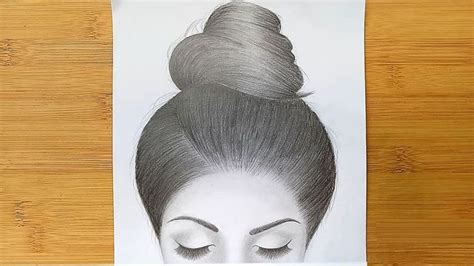 40 pieces vintage wood hair sticks pencil hair sticks chopstick hair clip long hairpins, chinese hair chopsticks for women and girls bun hairstyles decorative holder, black. How to draw shade realistic hair bun with pencils sketch ...