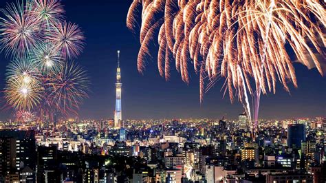 Japan Night Fireworks Festival 1080p Tokyo Lights The Sumida