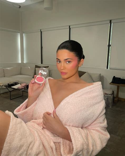 Kylie Jenner Nearly Spills Out Of Her Robe As She Goes Topless In A New