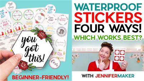 How To Make Waterproof Stickers On Cricut With Four Methods Beginner
