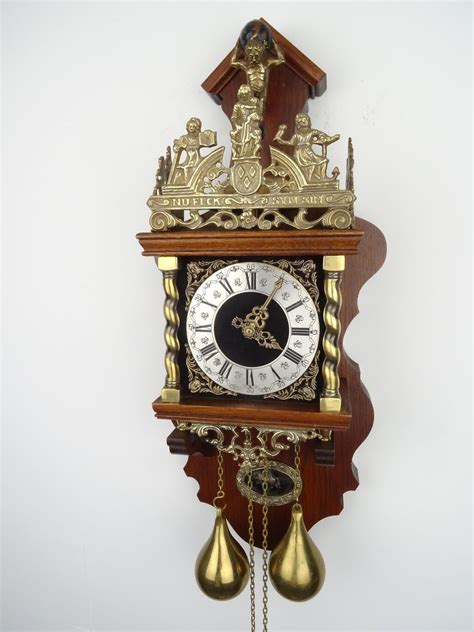 Antique Vintage Big Dutch Zaanse Warmink Clock Antiques Clock