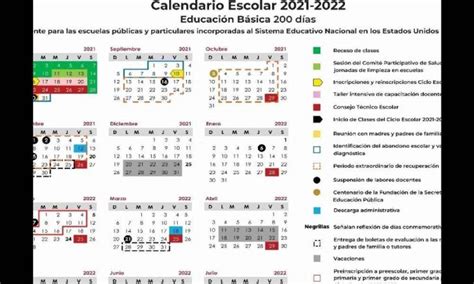 Calendario Escolar 2021 2022 De La Sep Oficial Profelandia
