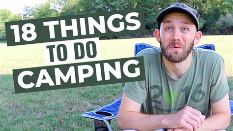 What To Do Camping 18 Fun Ideas Camping For Beginners Series Youtube