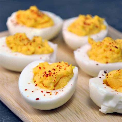 Spicy Deviled Eggs Pinch And Swirl